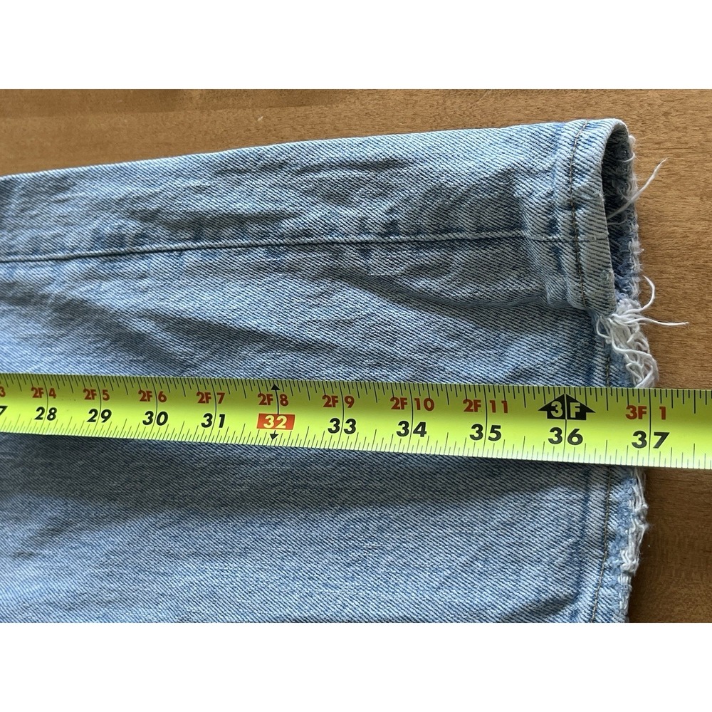 Abercrombie & Fitch Jeans Womens Sz 25 Ultra High Rise 90s Straight Distressed - Picture 7 of 11